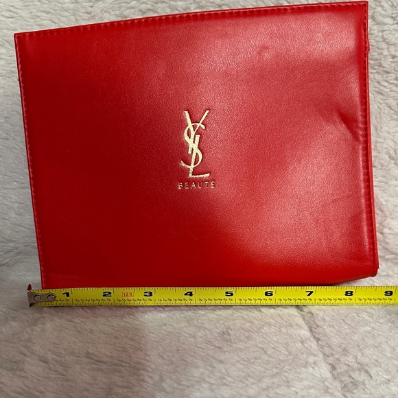 YSL Beaute Red Clutch Bag - Picture 6 of 8